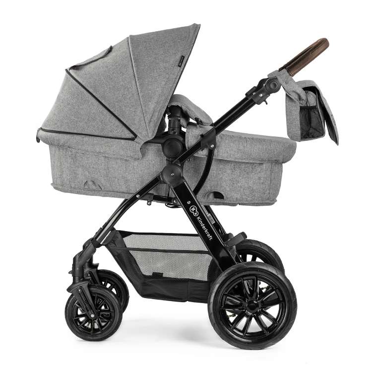 KINDERKRAFT DECIJA KOLICA MOOV 3U1 MINK PRO GREY MELANGE